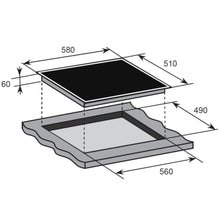 Load image into Gallery viewer, ARC ESH60 60cm Stainless Steel Electric Cooktop