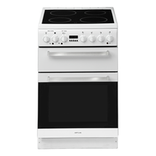 Load image into Gallery viewer, Artusi AFDC5470W 54cm Freestanding White Electric Stove