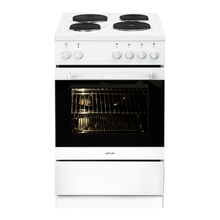 Load image into Gallery viewer, Artusi AFE544W 54cm Freestanding White Electric Stove
