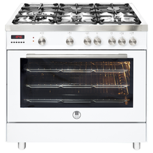 Load image into Gallery viewer, Artusi AFG911W 90cm Freestanding Stainless Steel Dual Fuel Stove - Stove Doctor