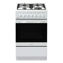 Load image into Gallery viewer, Artusi AFGE5470W 54cm Vulcan Series Freestanding White Dual Fuel Stove - Stove Doctor