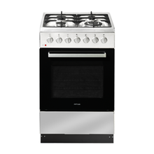 Load image into Gallery viewer, Artusi AFGE5470X 54cm Freestanding Stainless Steel Dual Fuel Stove
