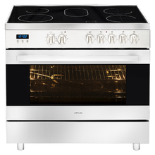 Load image into Gallery viewer, Artusi CAFC95X 90cm Freestanding Stainless Steel Electric Stove