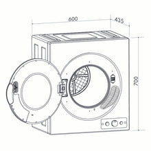Load image into Gallery viewer, Artusi ACD45A 4.5KG Tumble Dryer
