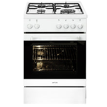 Load image into Gallery viewer, Artusi AFGE5440W 54cm Freestanding White Dual Fuel Stove