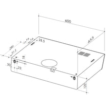 Load image into Gallery viewer, Artusi AFR60W 60cm Fixed White Glass Rangehood