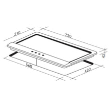 Load image into Gallery viewer, Artusi AGH71XFFD 70cm Stainless Steel Gas Cooktop