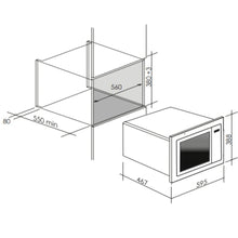 Load image into Gallery viewer, Artusi AMC34BI Built-In Stainless Steel Microwave - Stove Doctor
