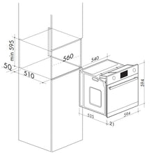 Load image into Gallery viewer, Artusi AO651X 60cm Single Stainless Steel Electric Oven