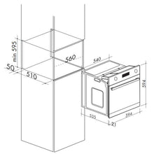 Load image into Gallery viewer, Artusi AO654XP 60cm Single Electric Oven