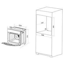 Load image into Gallery viewer, Artusi AO676B 60cm Single Stainless Steel Electric Oven