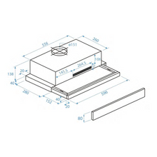 Load image into Gallery viewer, BEKO CTB6253X 60CM SLIDEOUT RANGEHOOD