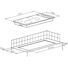 Load image into Gallery viewer, Chef CHS942WA 90cm Electric Solid Element Cooktop