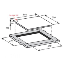 Load image into Gallery viewer, Euromaid CD7SG1 70cm Natural Gas Cooktop- Stove Doctor