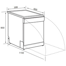 Load image into Gallery viewer, Euromaid EDWB14G Freestanding Dishwasher