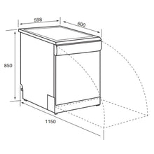 Load image into Gallery viewer, Euromaid EDWB14S Freestanding Dishwasher