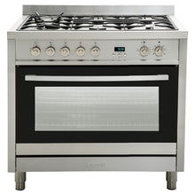 Load image into Gallery viewer, Euromaid EG90S 90cm Freestanding Dual Fuel Stove