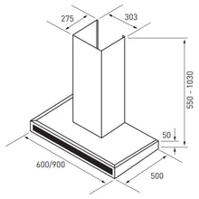 Load image into Gallery viewer, Euromaid RFT9 90cm Canopy Rangehood