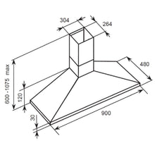 Load image into Gallery viewer, Euromaid RPT9 90cm Canopy Rangehood