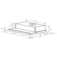Load image into Gallery viewer, Euromaid RS9W 90cm Retractable Rangehood