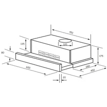 Load image into Gallery viewer, Euromaid RSFR8S 60cm Retractable Rangehood