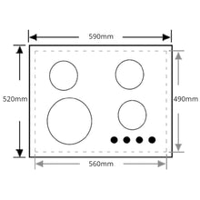 Load image into Gallery viewer, KARDI KAC60YL 60cm Ceramic Cooktop