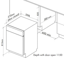 Load image into Gallery viewer, KARDI KADW60SI SEMI INTEGRATED DISHWASHER