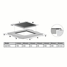 Load image into Gallery viewer, Kardi KAC70YL 70cm Ceramic Cooktop