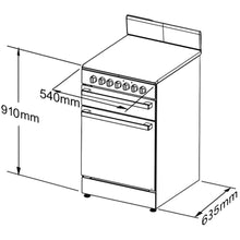 Load image into Gallery viewer, Chef CFE535WB 54cm Electric Freestanding Stove
