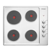 Load image into Gallery viewer, Westinghouse WHS642SA 60cm Electric Solid Hotplate Cooktop - Stove Doctor