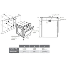 Load image into Gallery viewer, Westinghouse WVG613W 60cm Built-In Electric Oven