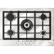 Load image into Gallery viewer, Artusi AGH71XFFD 70cm Stainless Steel Gas Cooktop
