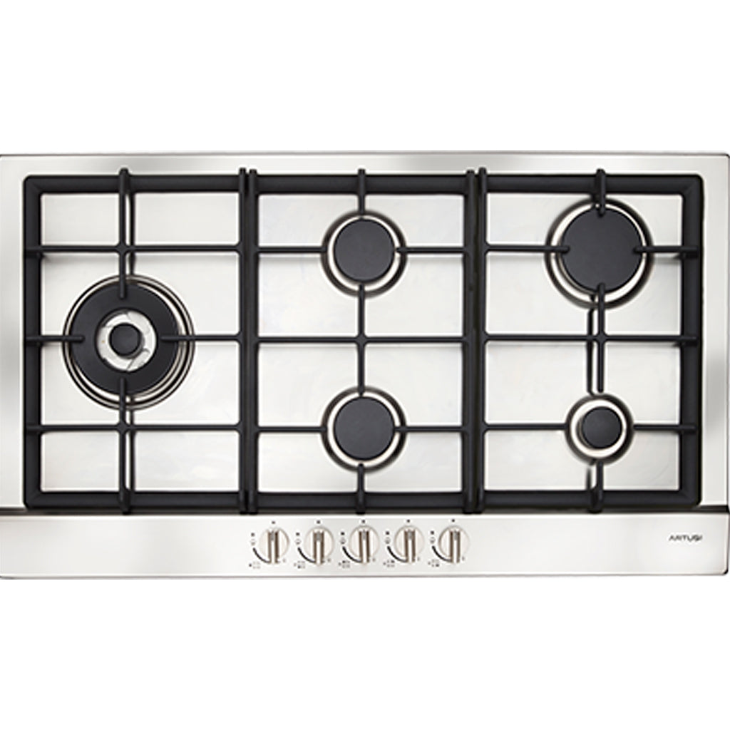 Artusi AGH91XFFD 90cm Stainless Steel Gas Cooktop