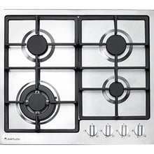 Load image into Gallery viewer, Artusi CAGH600CIX 60cm Stainless Steel Gas Cooktop
