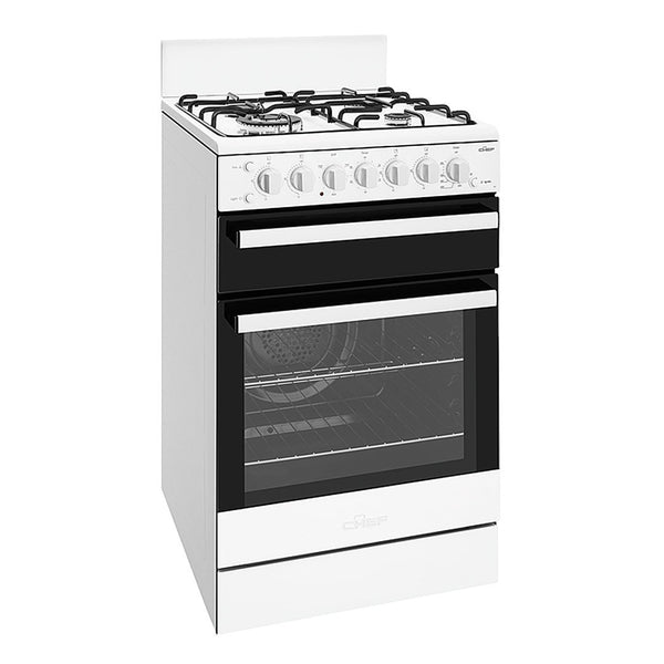 Chef CFG517WBNG 54cm Freestanding Natural Gas Stove - Stove Doctor