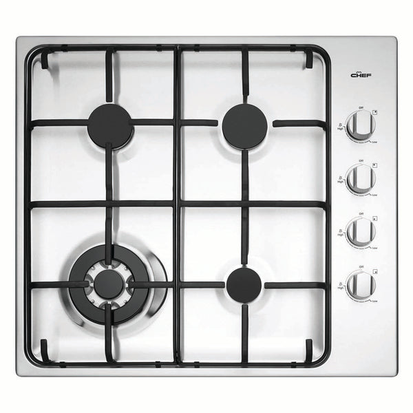 Chef CHG646SB 60cm Gas Stainless Steel Cooktop - Stove Doctor