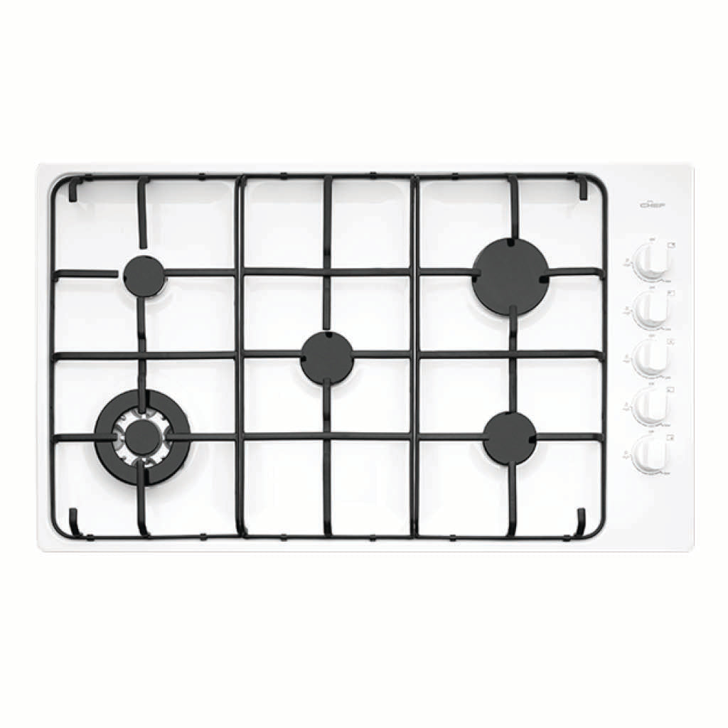 Chef CHG956WB 90cm Gas Stainless Steel Cooktop - Stove Doctor