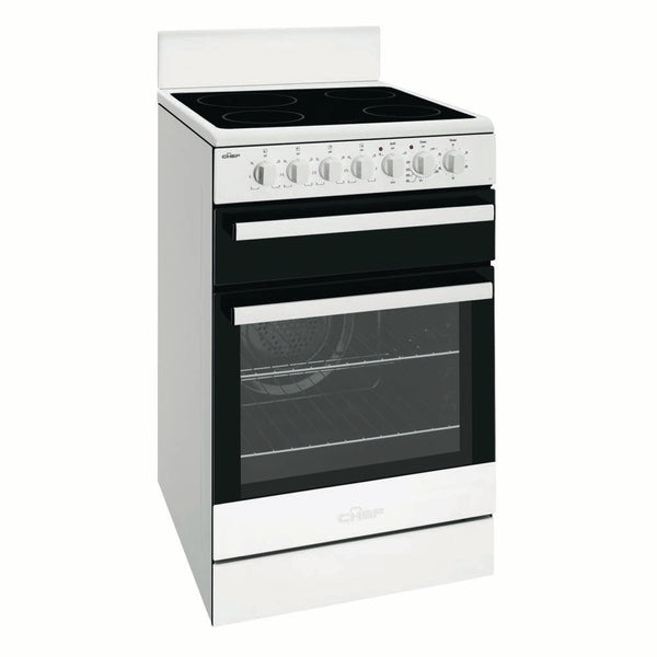 Chef CFE547WB 54cm Freestanding Electric Stove