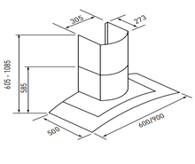 Load image into Gallery viewer, Euromaid AAG9SE3 90cm Canopy Rangehood
