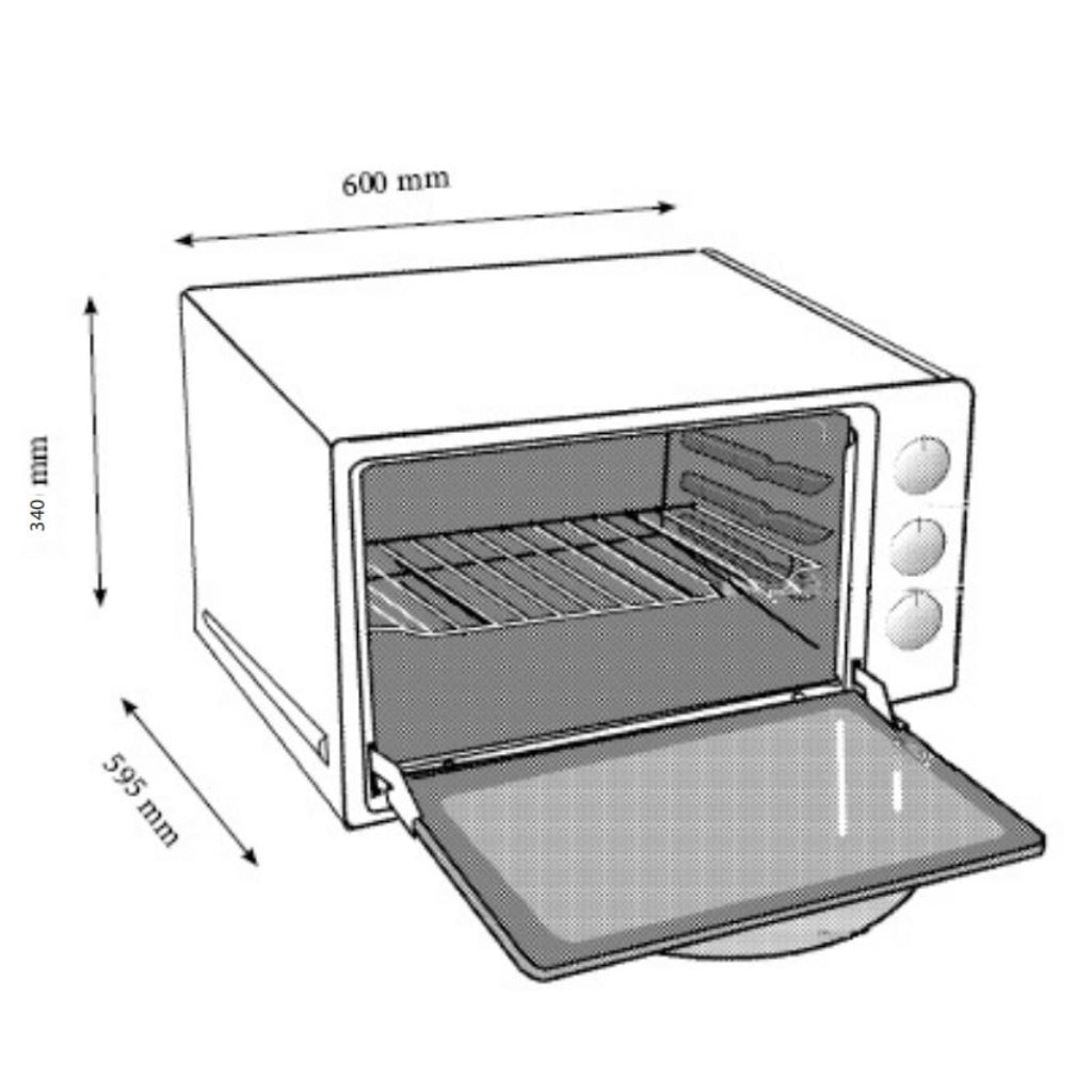 euromaid bt44 benchtop oven