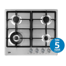 Load image into Gallery viewer, Beko HIMW64225SX 60cm Natural Gas Cooktop
