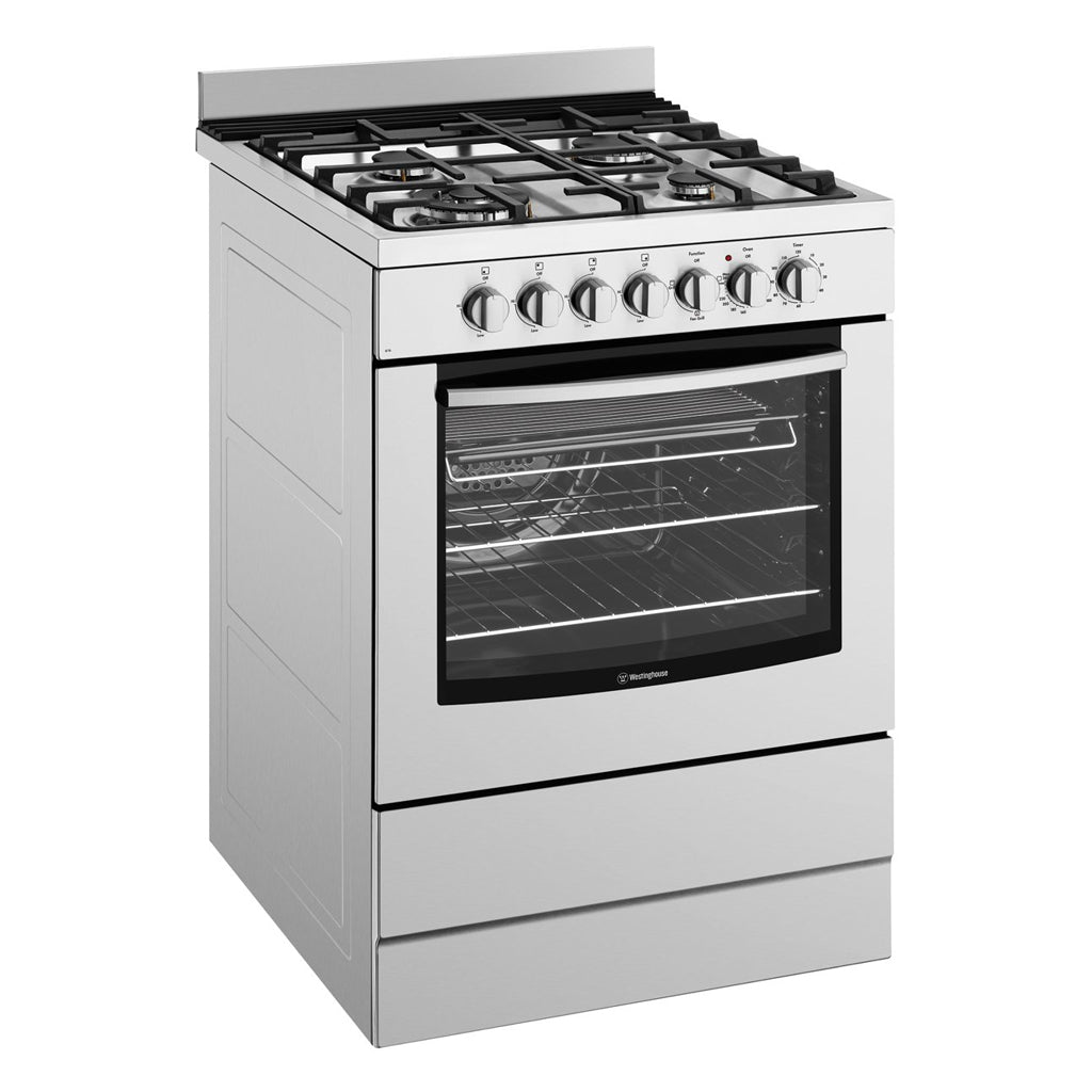 WESTINGHOUSE WFE616SA 60cm Freestanding Dual Fuel Oven/Stove - Stove Doctor