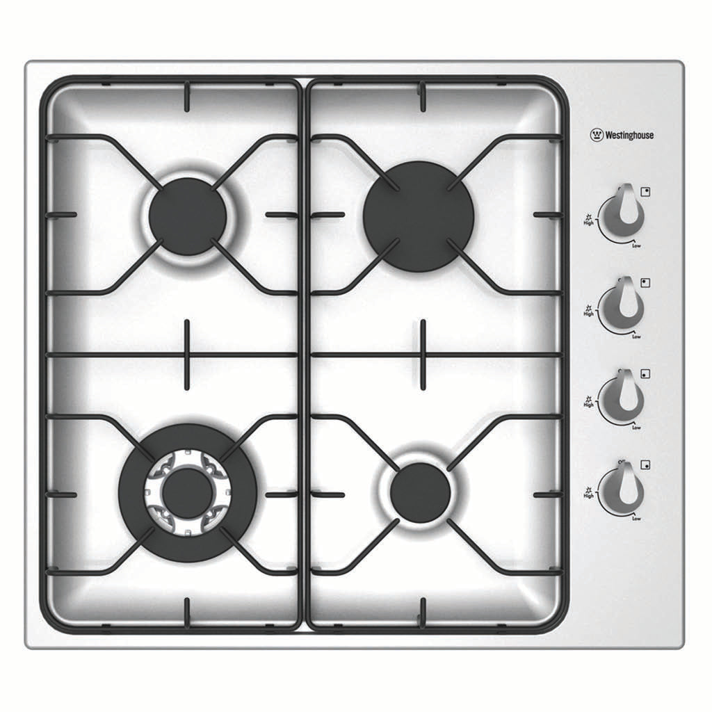 Westinghouse WHG643SA 60CM Stainless Steel Gas Cooktop