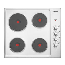 Load image into Gallery viewer, Westinghouse WHS642SA 60cm Electric Solid Hotplate Cooktop - Stove Doctor
