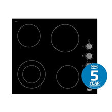 Load image into Gallery viewer, BEKO HIC641051 60CM CERAMIC COOKTOP
